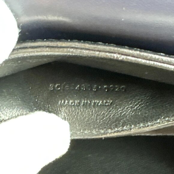 Yves Saint Laurent  Solferino Medium Leather Shoulder Bag Navy Blue - Picture 12 of 12